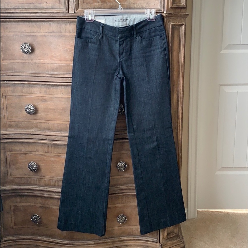 Banana Republic Stretch Dark Trouser Pant